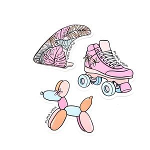 NEW! Pura Vida Pastel Sticker Set - Pink and Orange